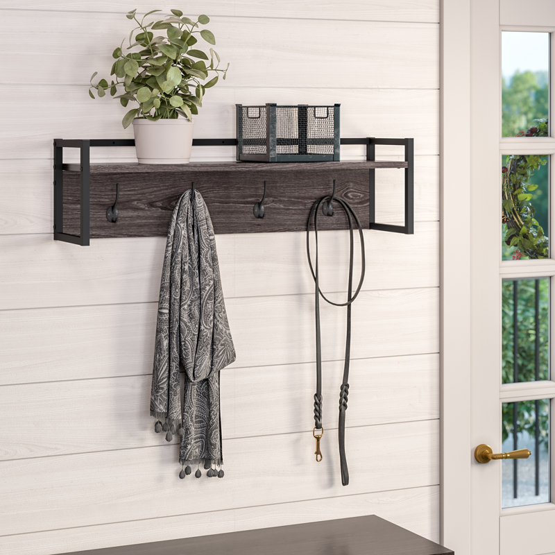 Wayfair coat hooks with shelf sale